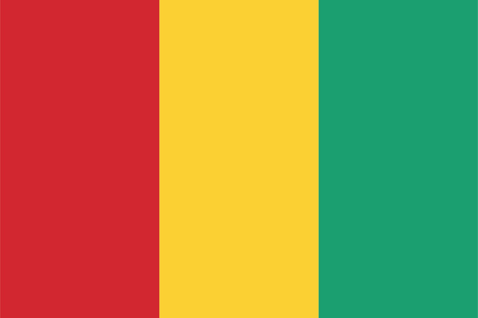 Guinea Flagge - Aufkleber