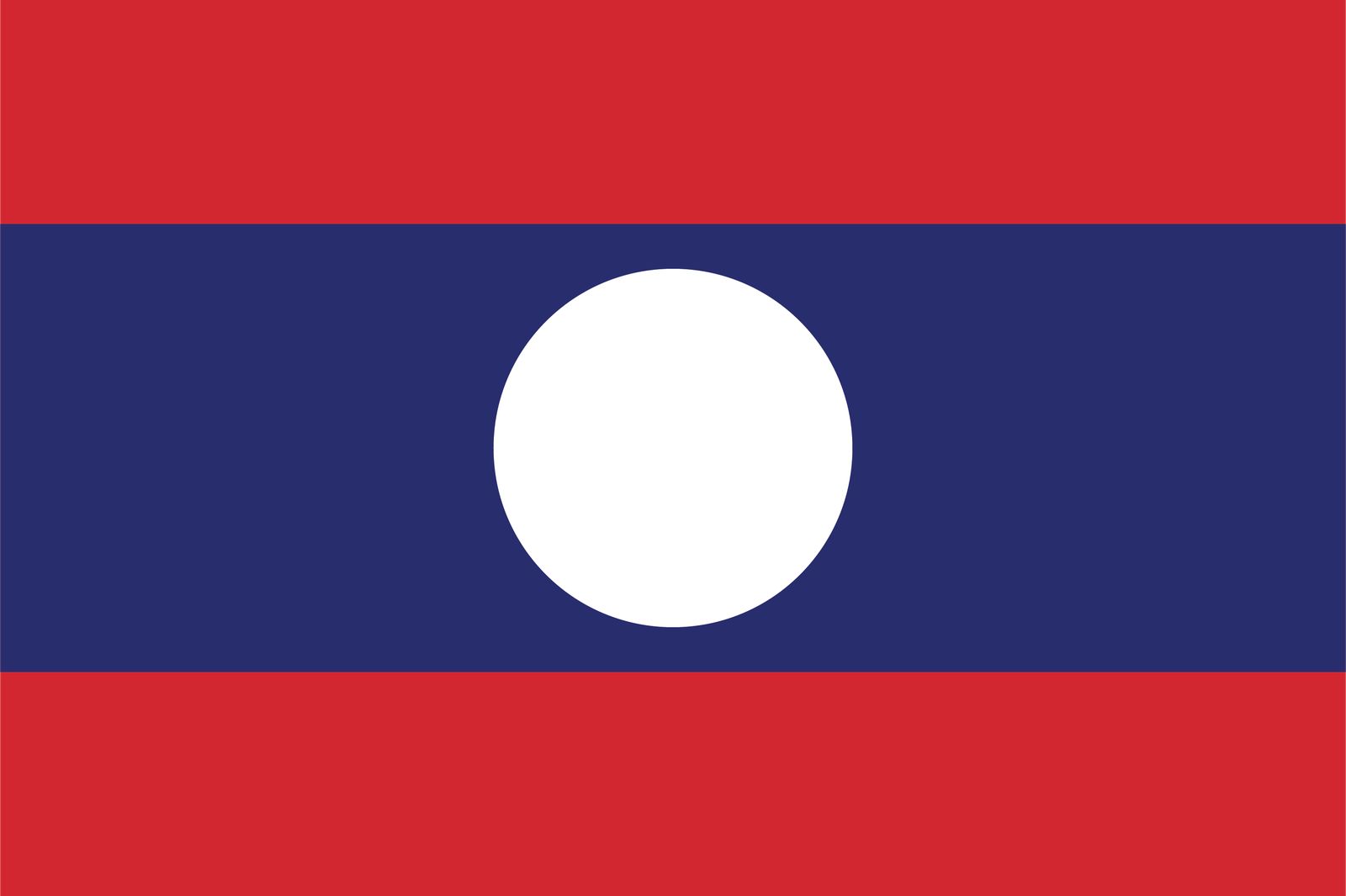 Laos Flagge - Aufkleber