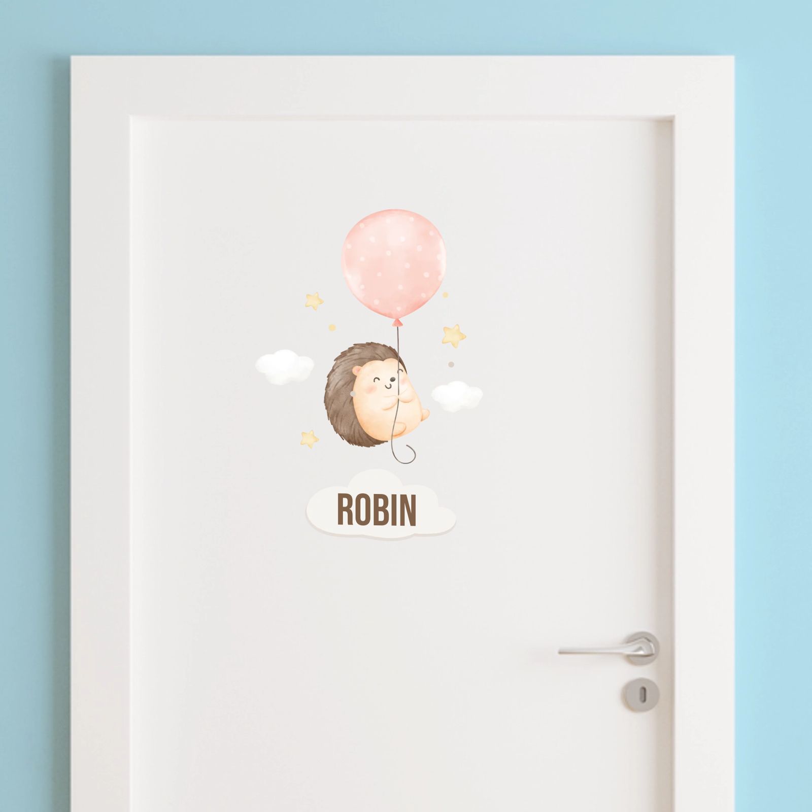 Door Sticker - Igel Ballon