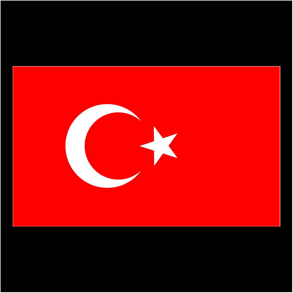Aufkleber - Türkische Flagge