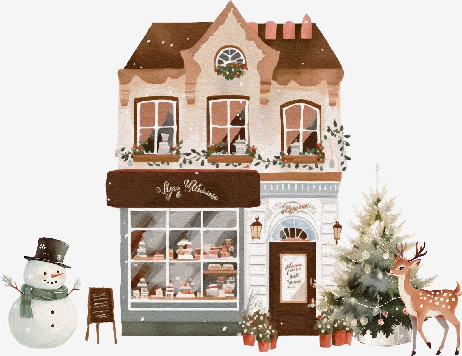 Weihnachtsbäckerei Aufkleber