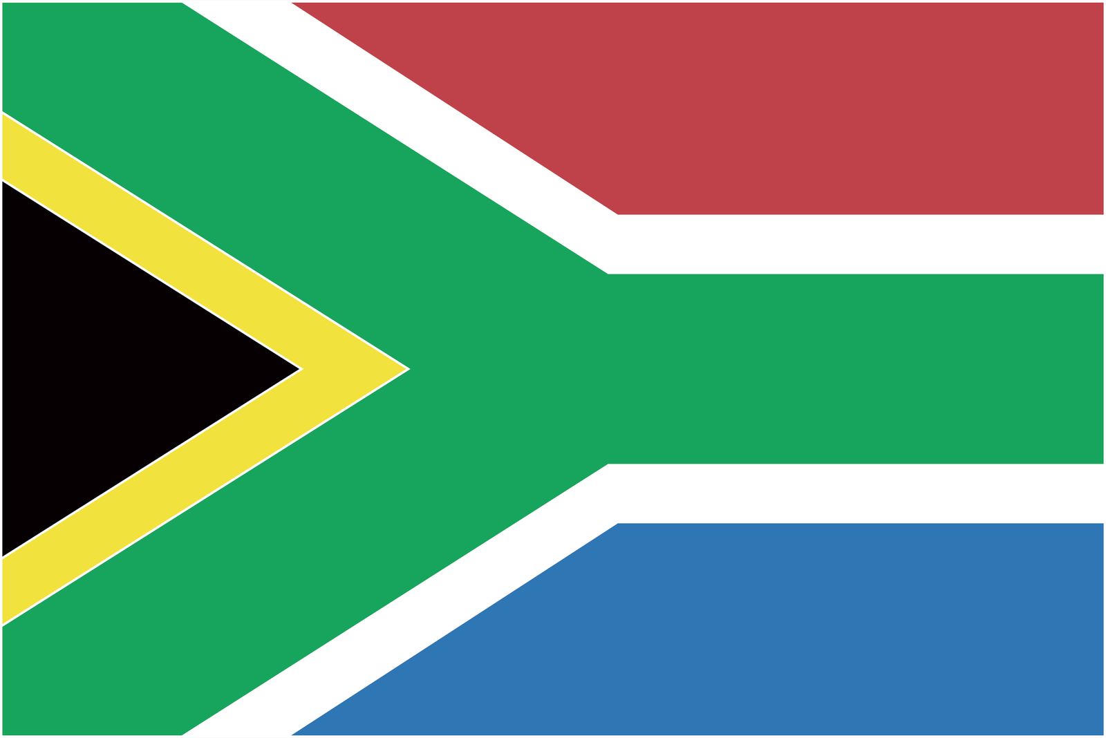 Südafrika Flagge - Aufkleber