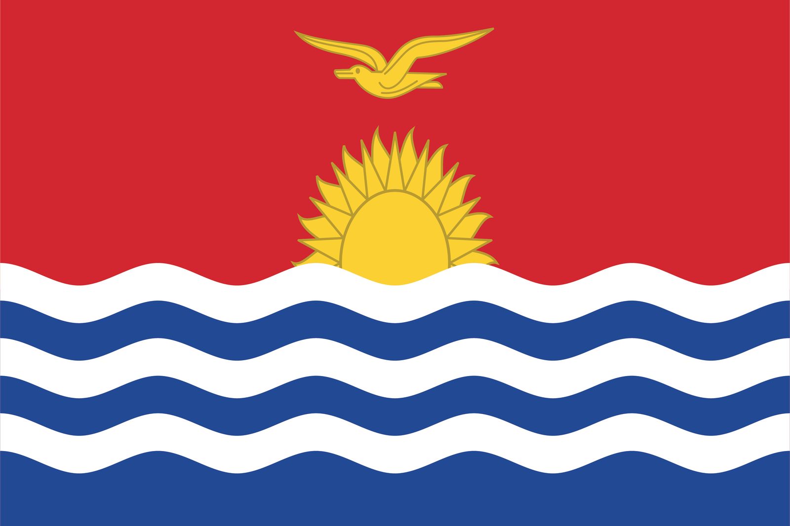 Kiribati-Flagge - Aufkleber
