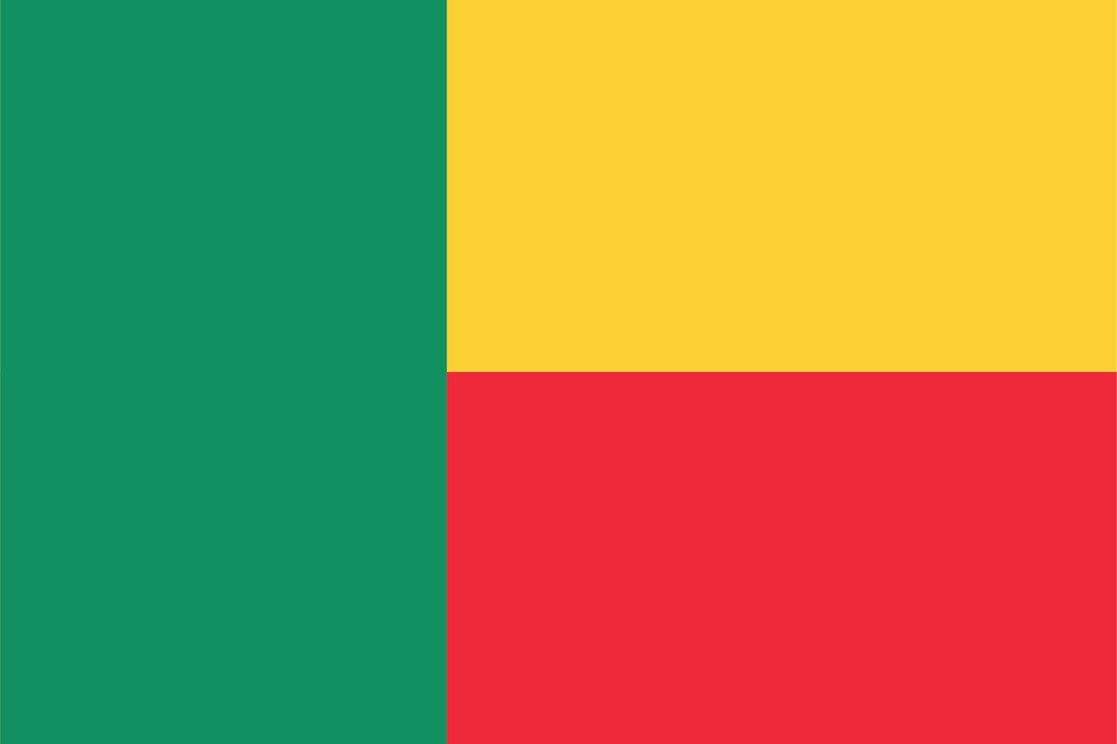 Benin Flagge - Sticker