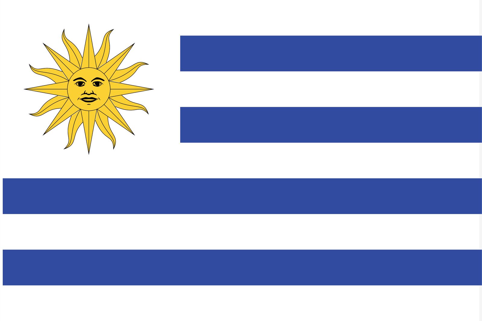 Uruguay Flagge - Aufkleber