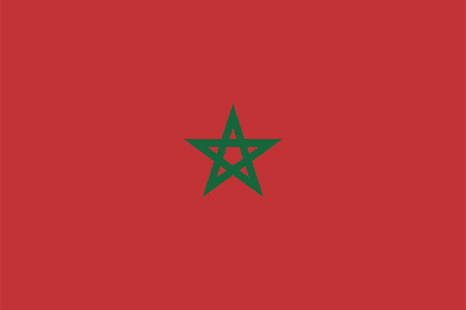 Marokko Flagge - Aufkleber