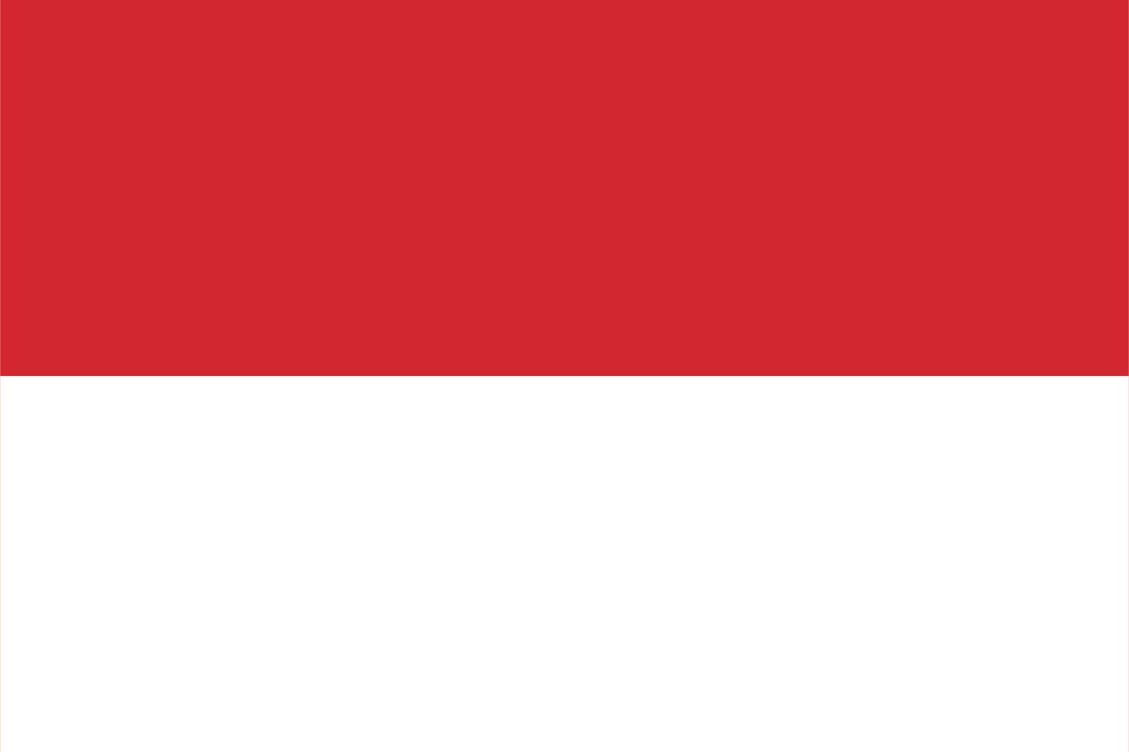 Indonesien Flagge - Aufkleber