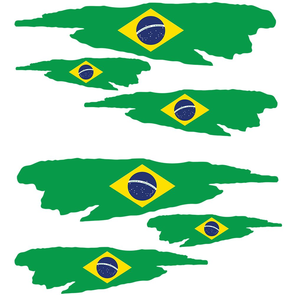 Brasilien Flagge - Aufkleber