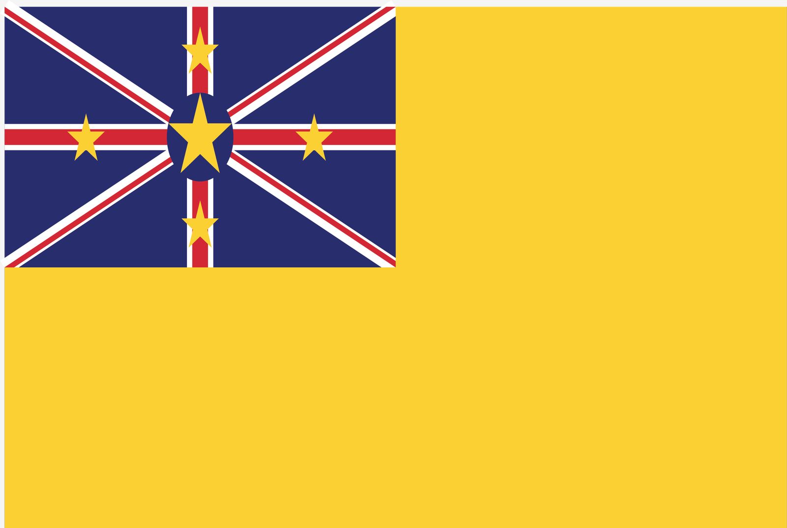 Niue Flagge - Aufkleber