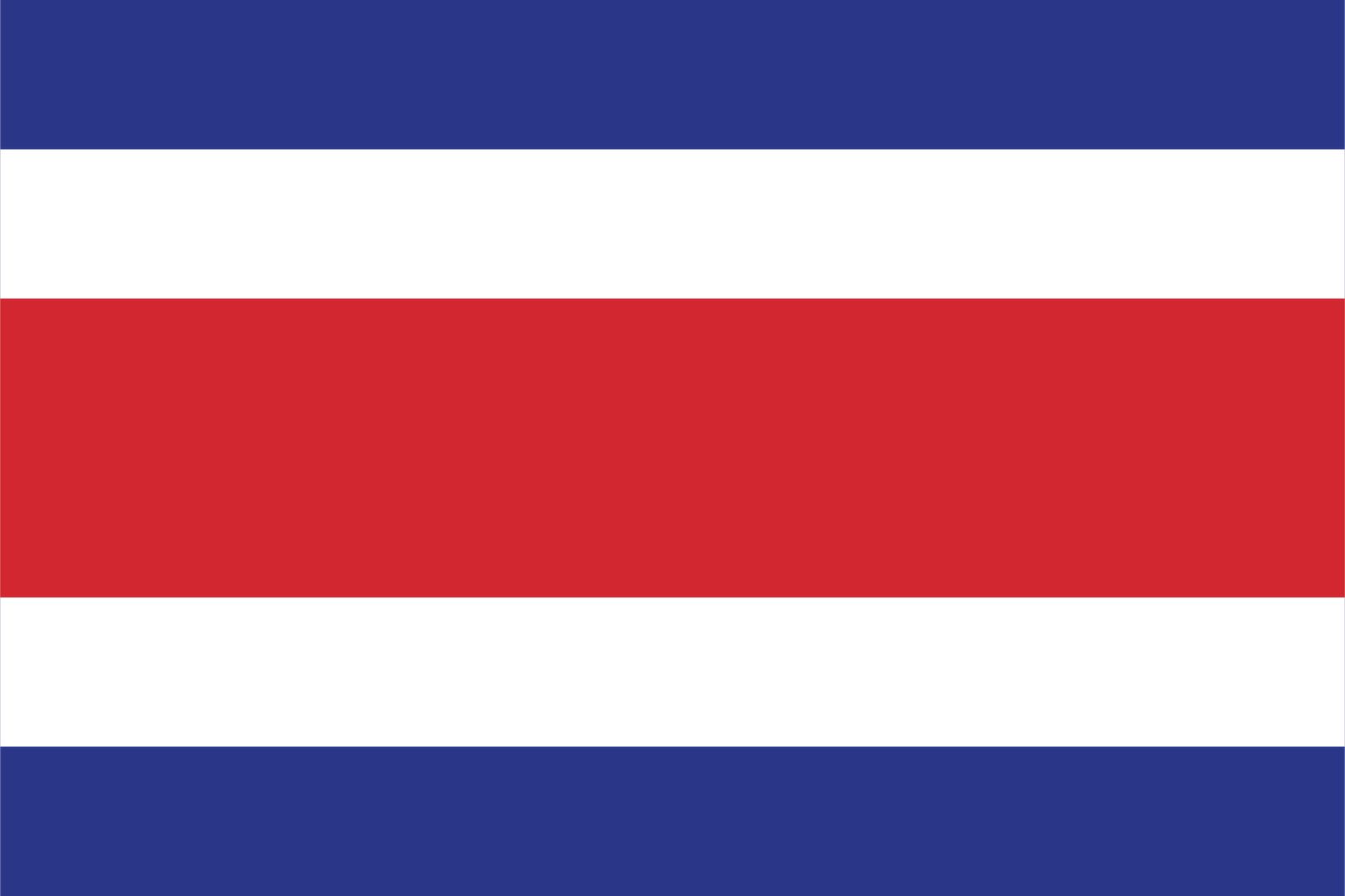 Costa Rica Flagge - Aufkleber