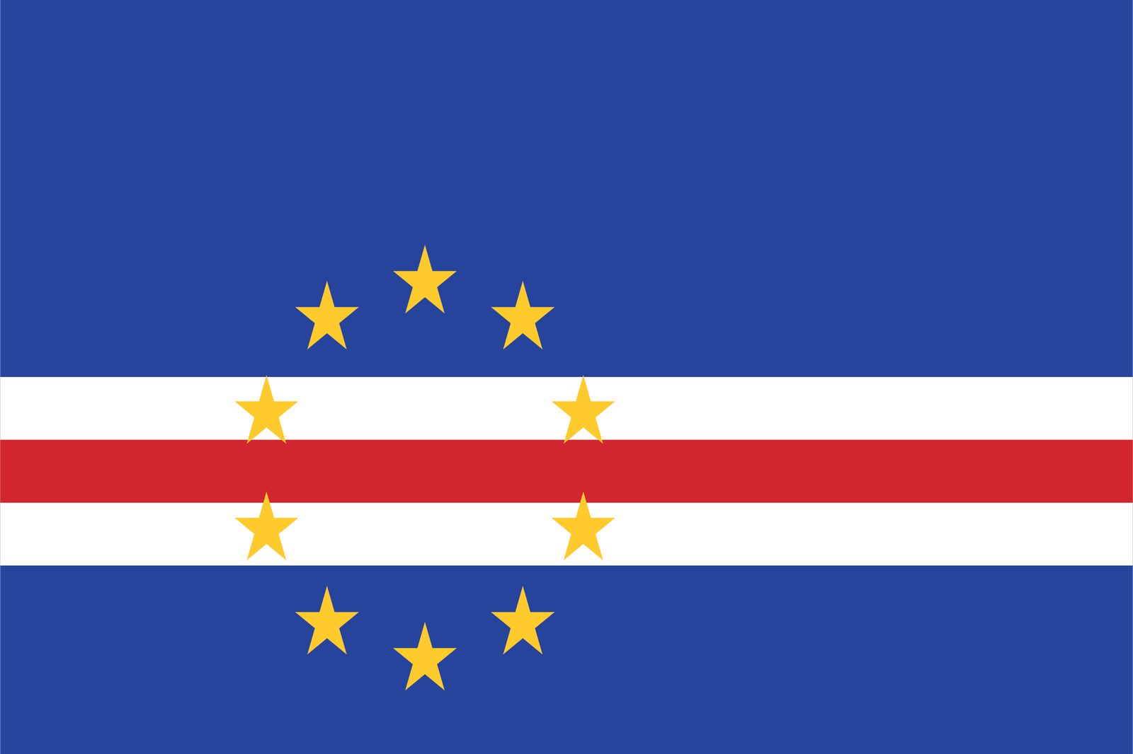 Kap Verde Flagge - Aufkleber