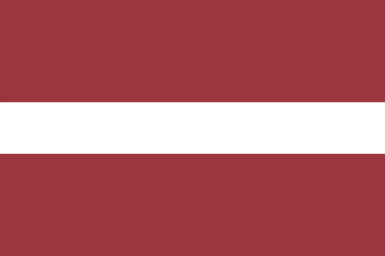 Lettland Flagge - Aufkleber