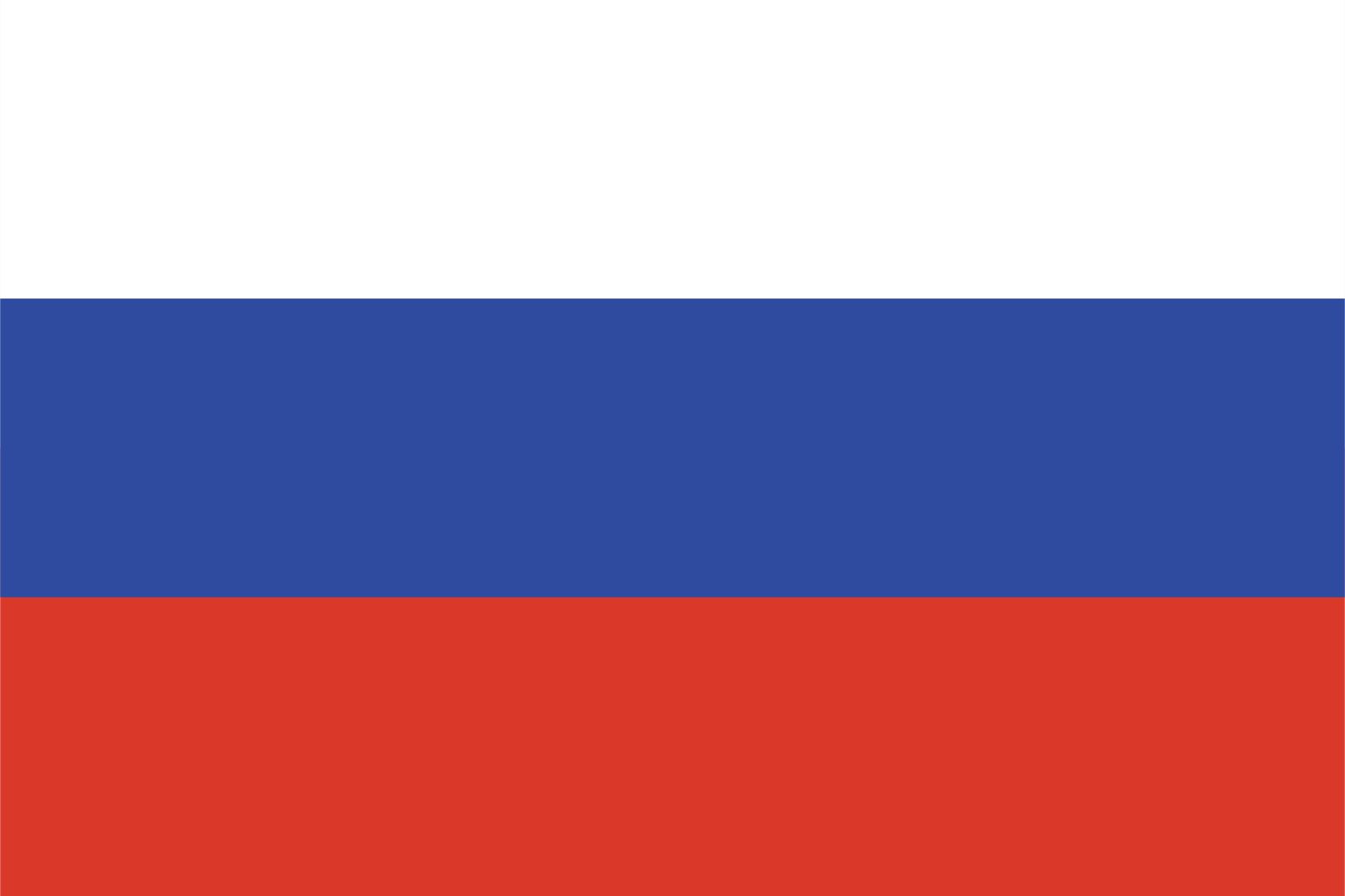 Russland Flagge - Aufkleber