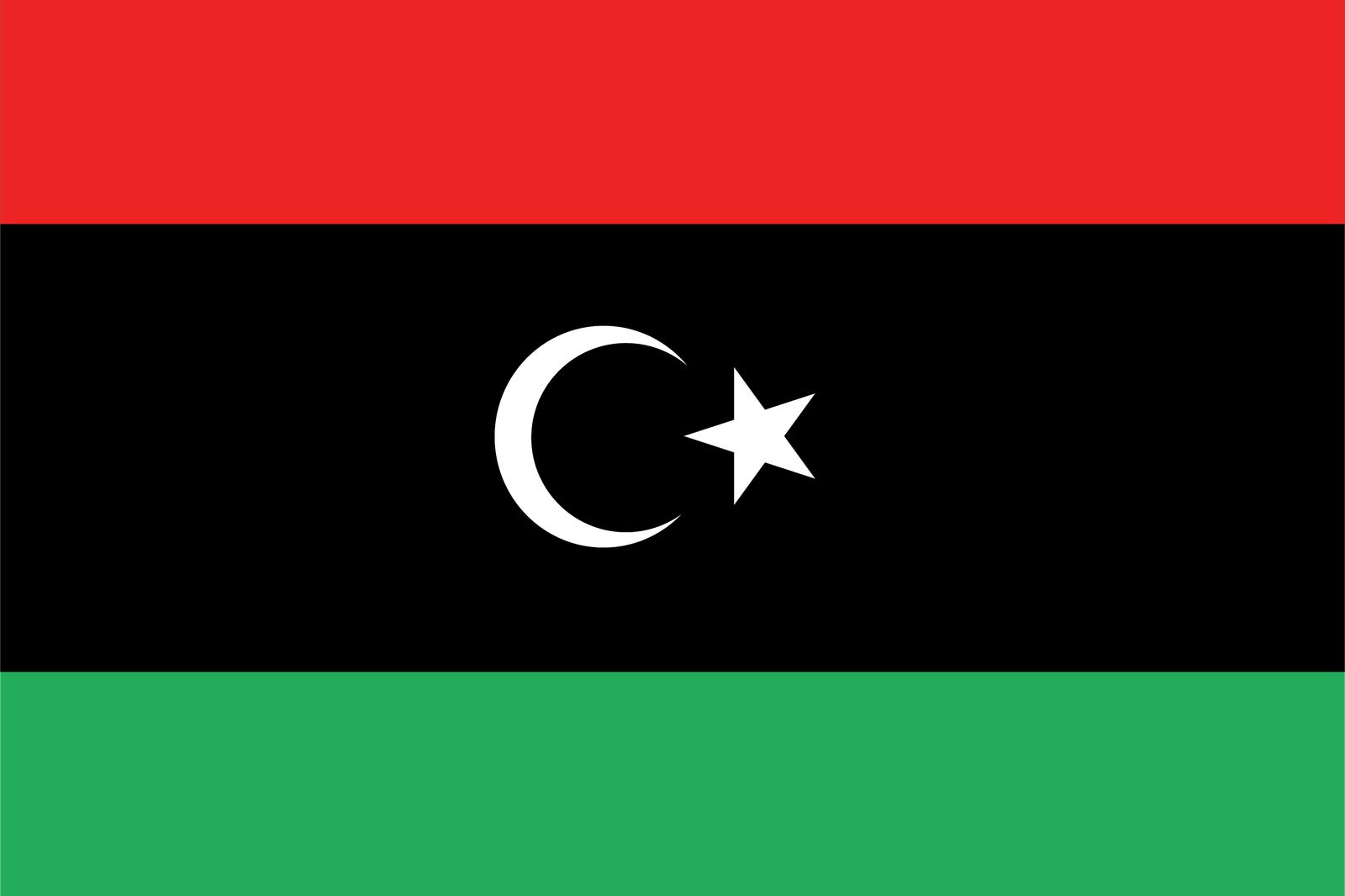 Libyen Flagge - Aufkleber