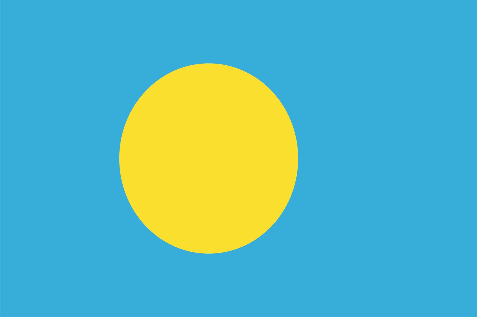 Palau-Flagge - Aufkleber