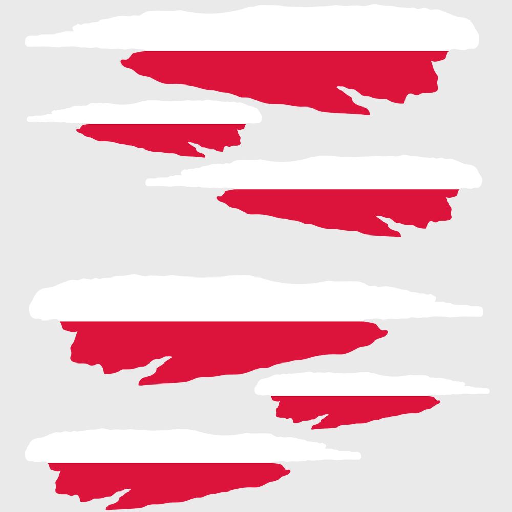 Polen Flagge - Aufkleber