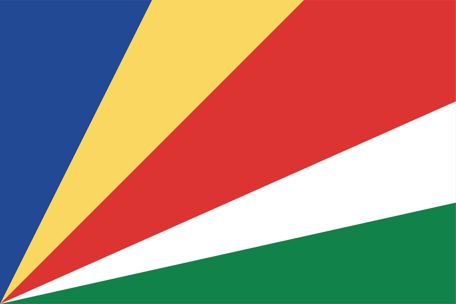 Seychellen Flagge - Aufkleber