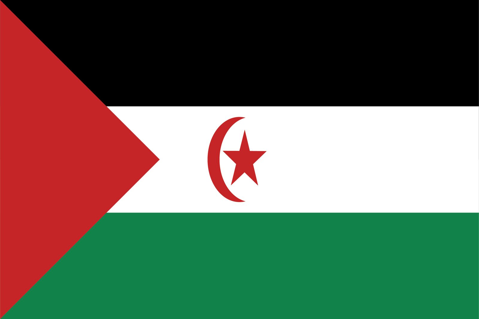 Westsahara Flagge - Aufkleber