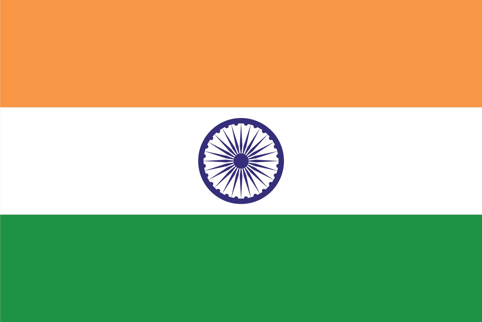 Indien Flagge - Aufkleber
