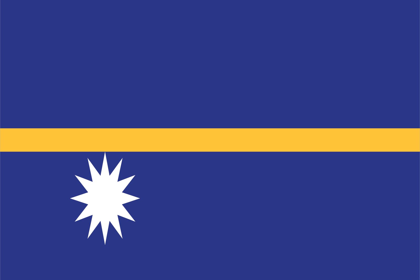 Nauru Flagge - Aufkleber