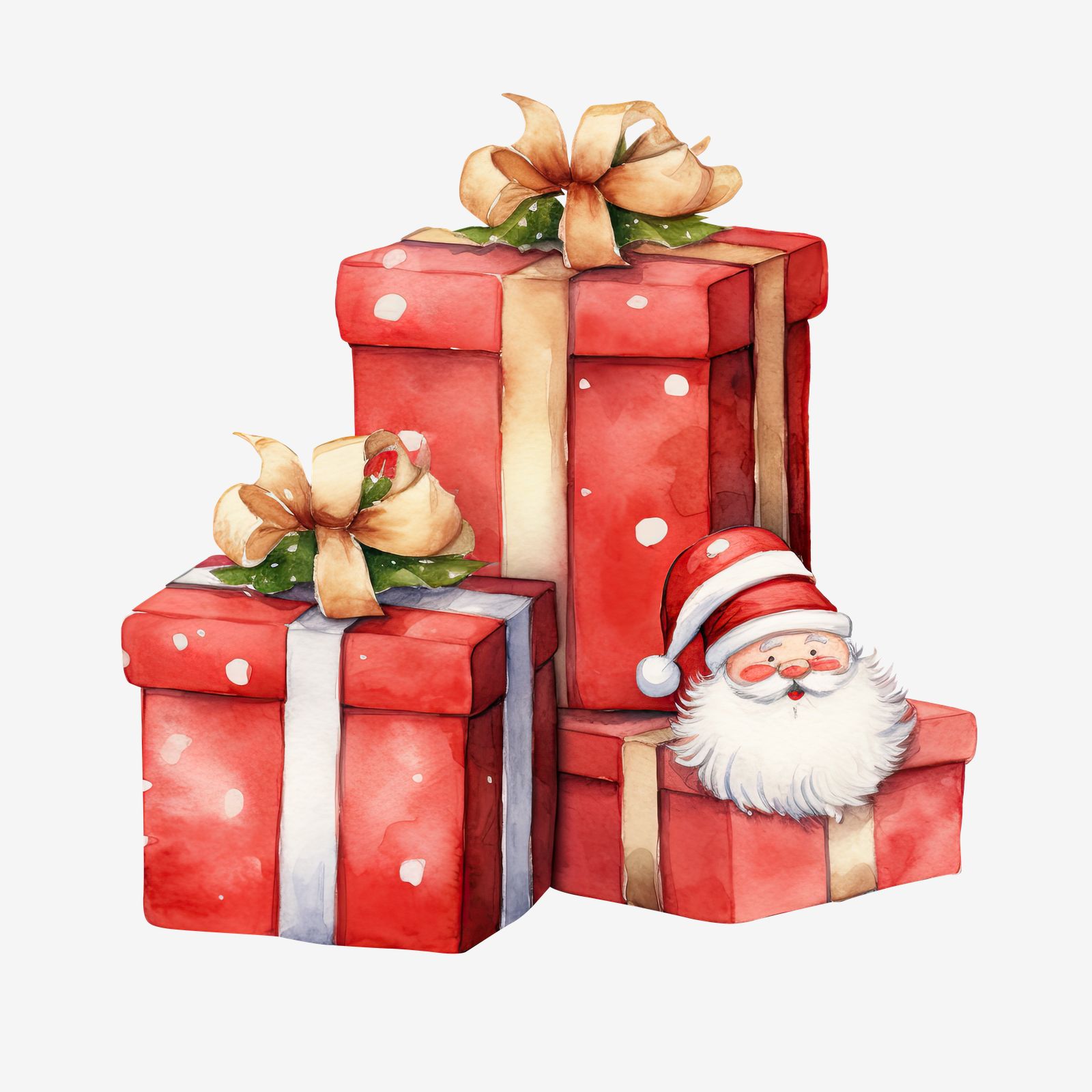 Weihnachtsmann Aufkleber Set