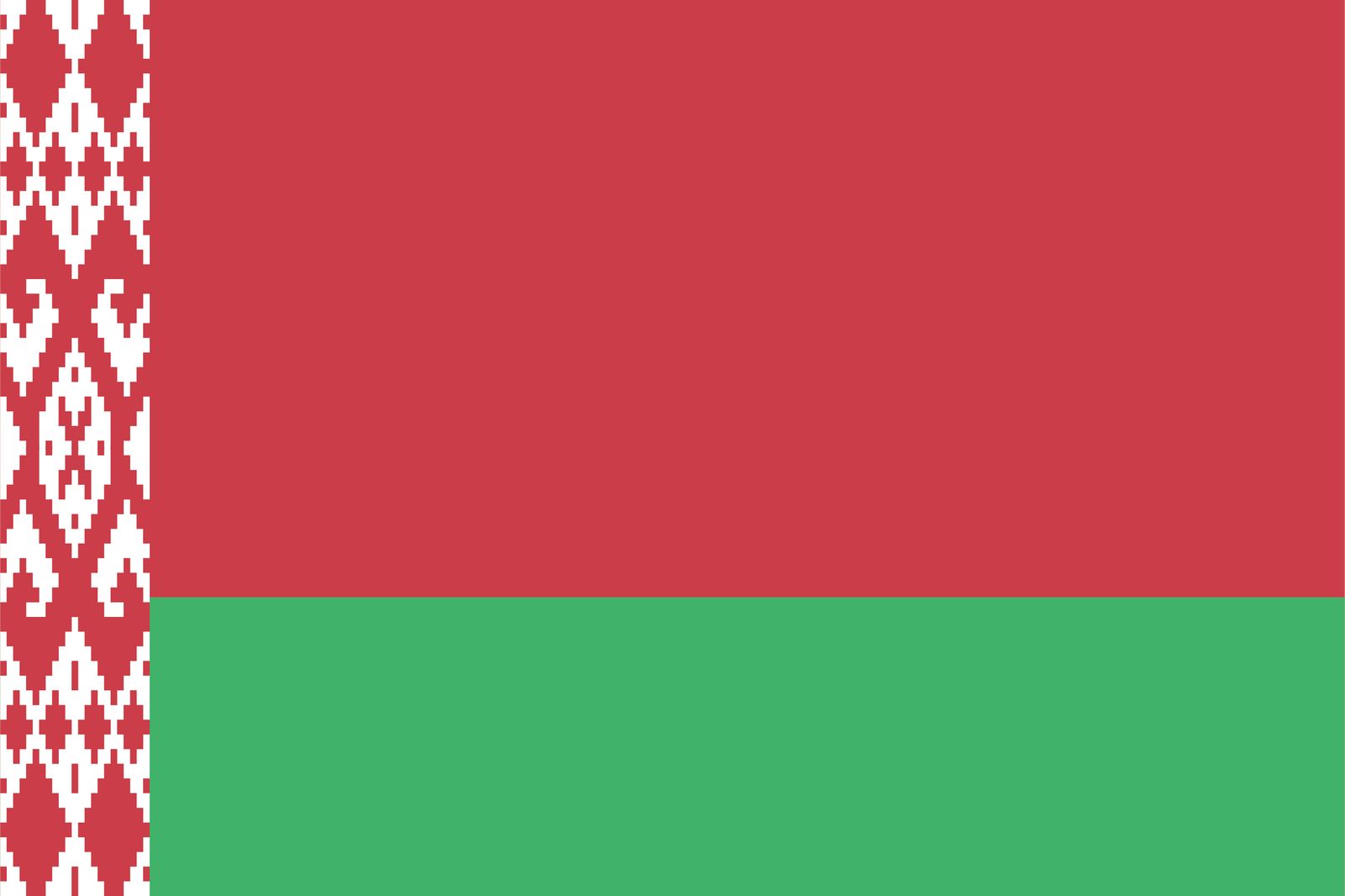 Weißrussland Flagge - Aufkleber