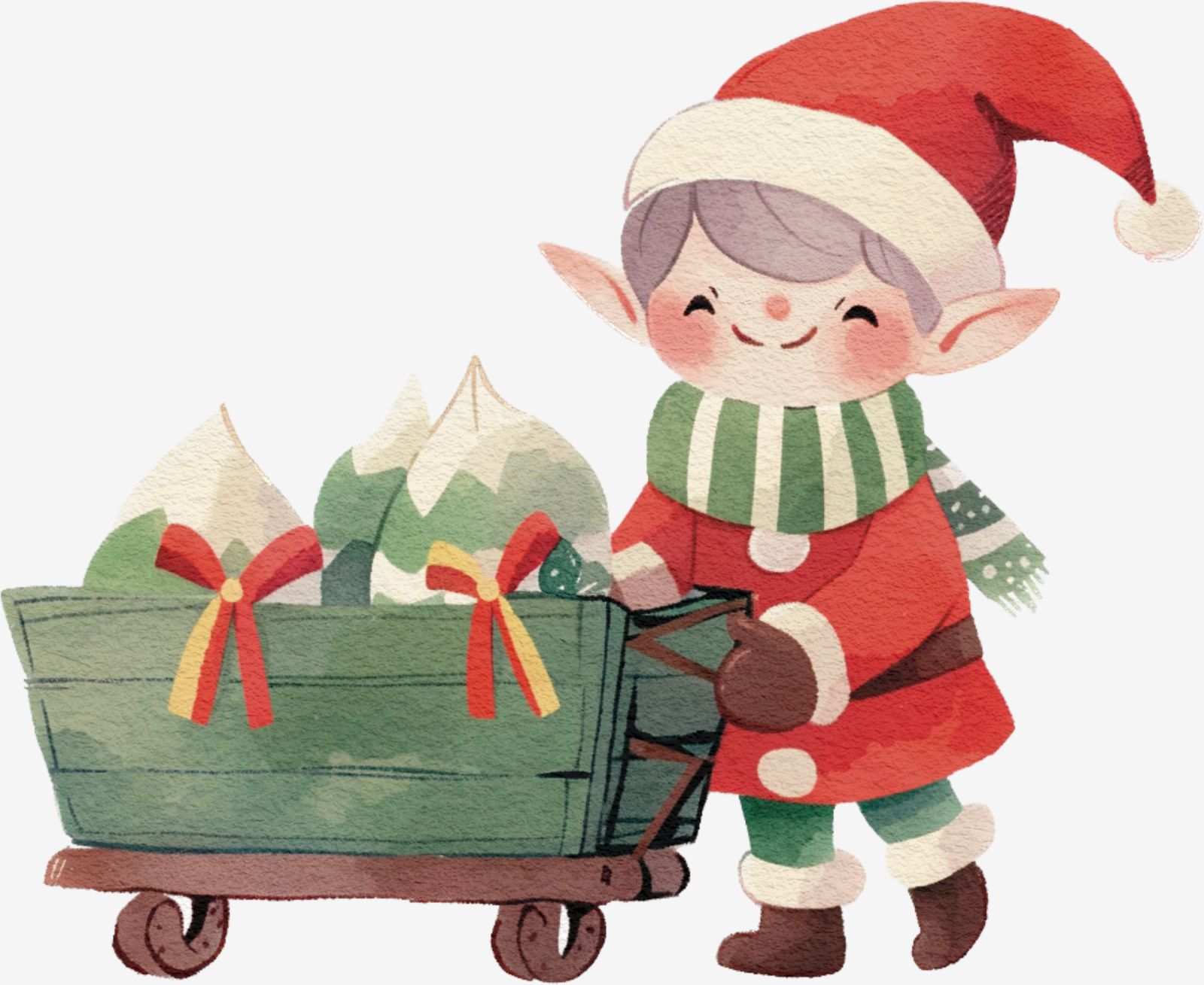 Weihnachts-Elf Aufkleber