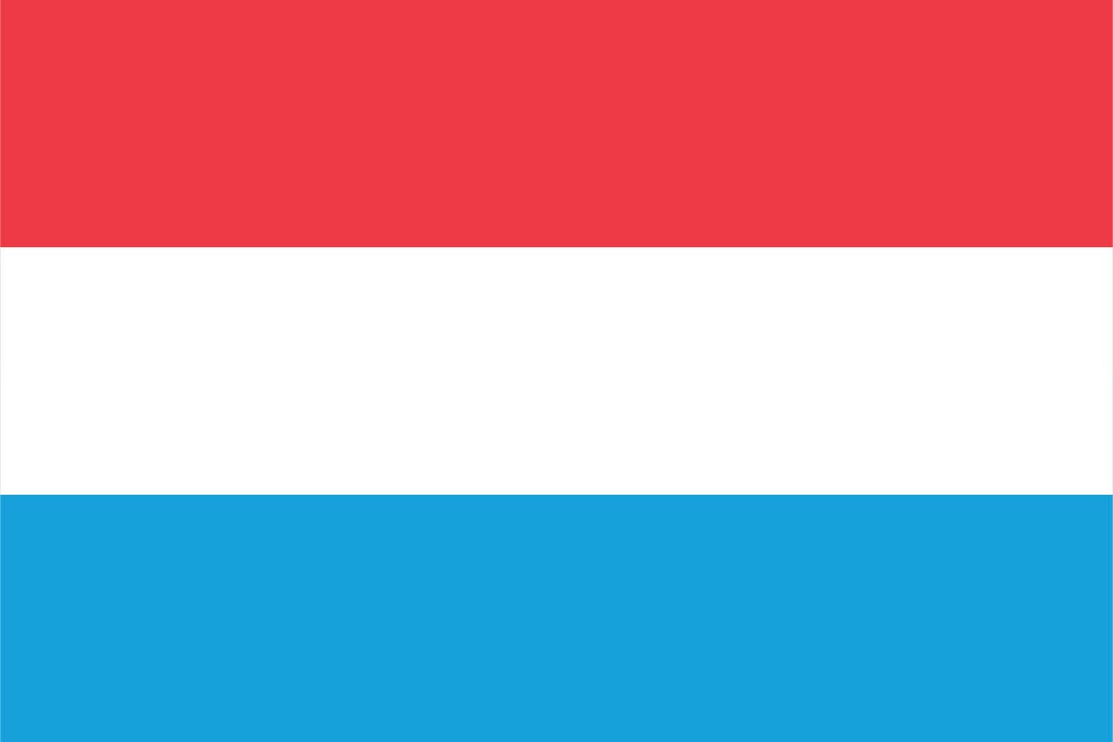 Luxemburg Flagge - Aufkleber