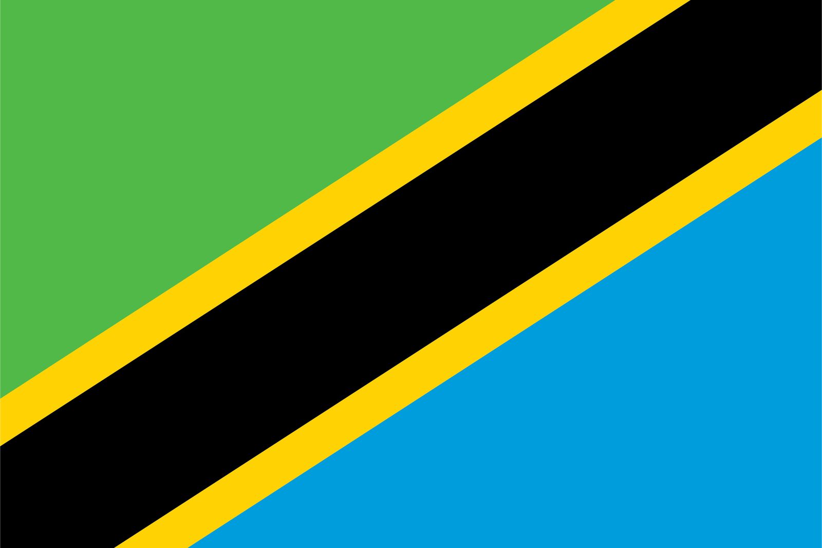 Tansania-Flagge - Aufkleber