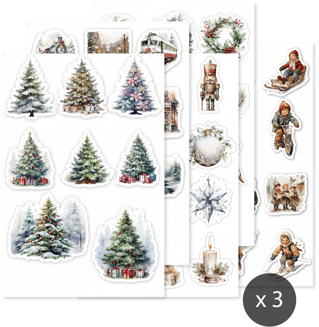 Aufkleber – 180 Weihnachtsaufkleber