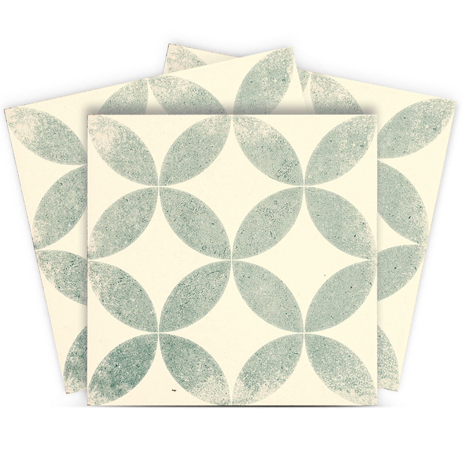 Fliesenaufkleber - Vintage-Kreis-Muster
