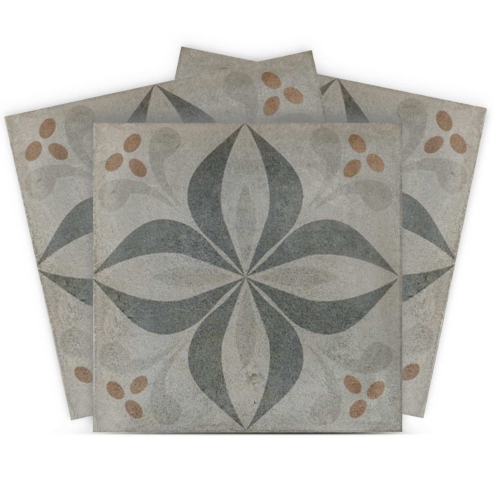 Fliesenaufkleber - Vintage Blumenmuster
