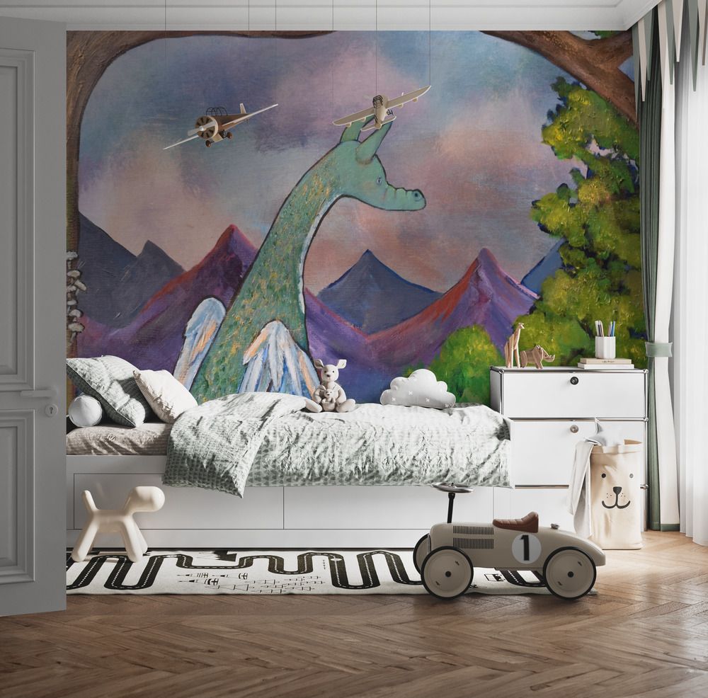 Tapete - Drachen Fantasy Szene